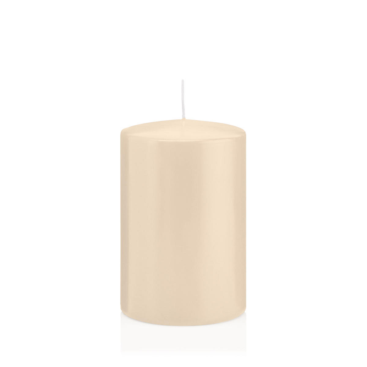 STUMPENKERZEN Creme Ø 98 x 150 mm, 6 Stück - Creme, Paraffin (10/15cm) - Wiedemann Kerzen