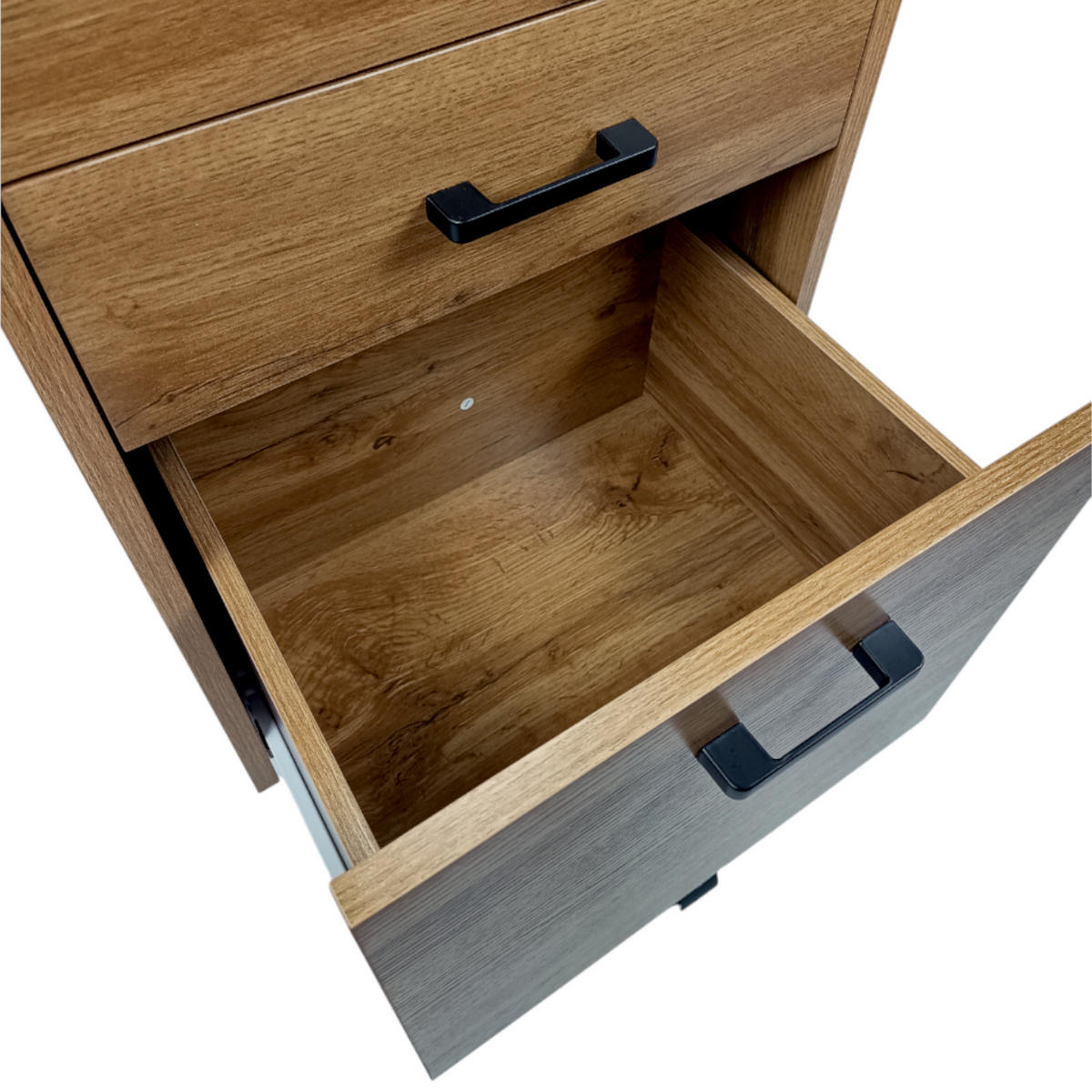 ROLLCONTAINER Holzoptik Erlefarben 3 Schubladen 42x40x72 cm - Erlefarben, Holzwerkstoff/Metall (42/72/40cm) - Begryf