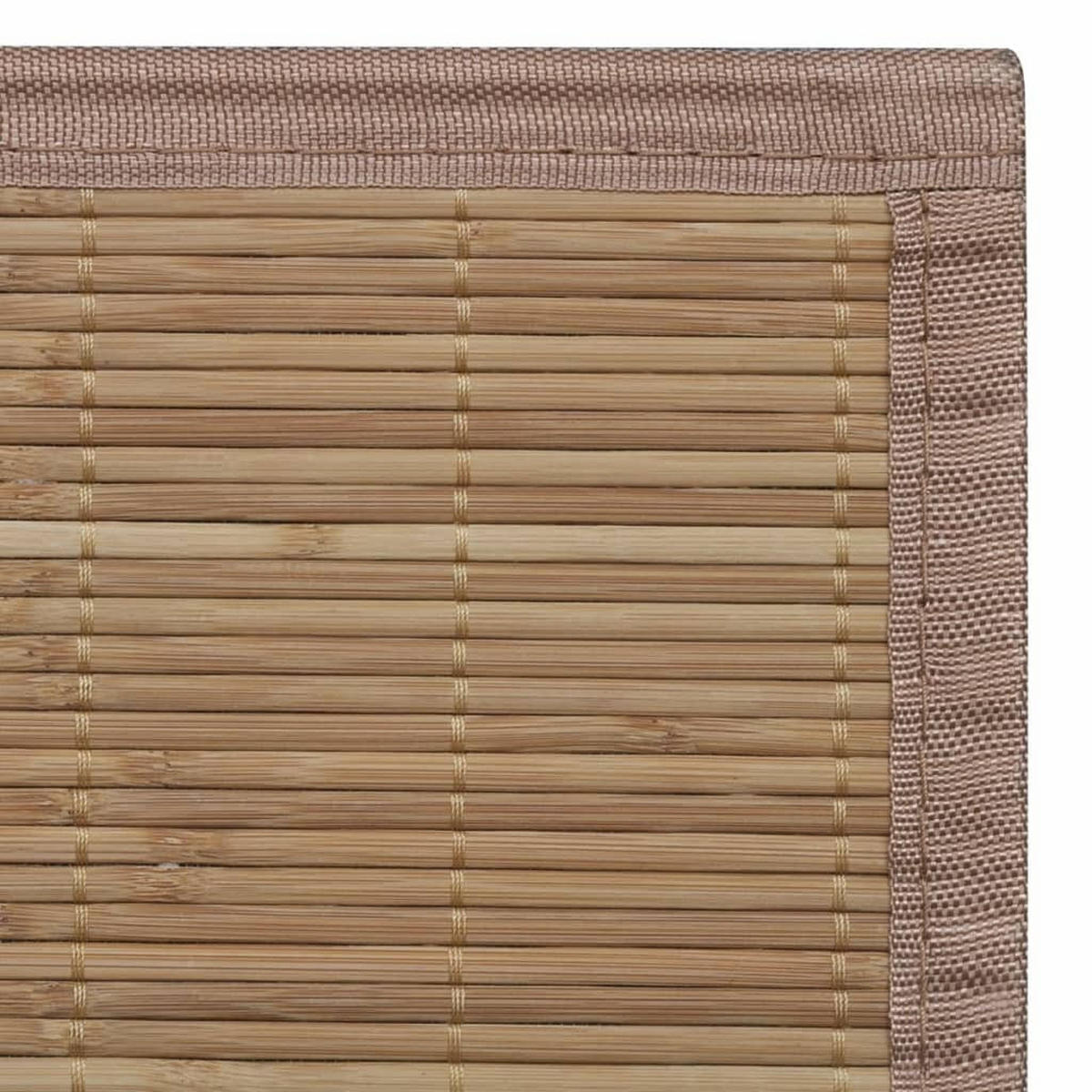 TEPPICH Rechteckig 150/200 cm aus Bambus Braun - Braun, Naturmaterialen/Holz (150/200cm) - vidaXL