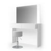 SCHMINKTISCH Azur Weiß 120 cm mit Hocker - Weiß, Holzwerkstoff (120/83/40cm) - Vicco