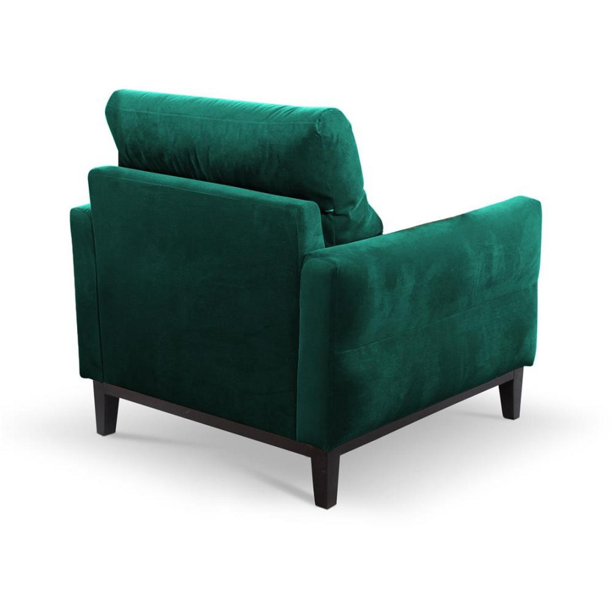 RELAXSESSEL Belweder Velours dunkelgrün - Wengefarben/Dunkelgrün, Holz/Textil (94/95/94cm) - Beautysofa