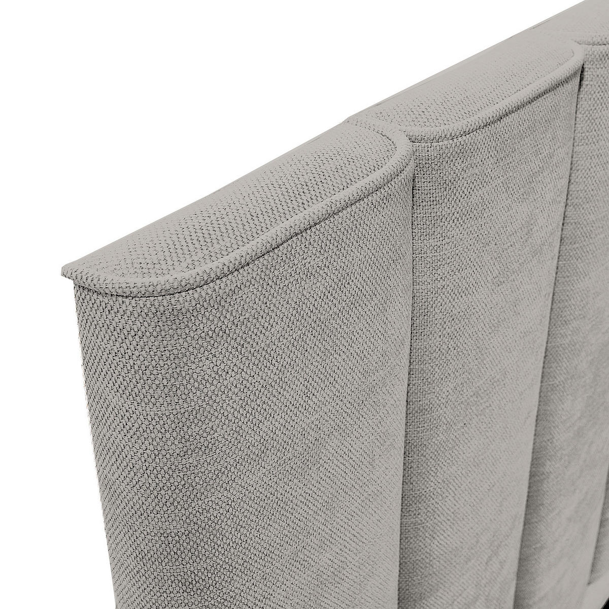 POLSTERBETT - Hellgrau, Textil (200/200cm) - home24