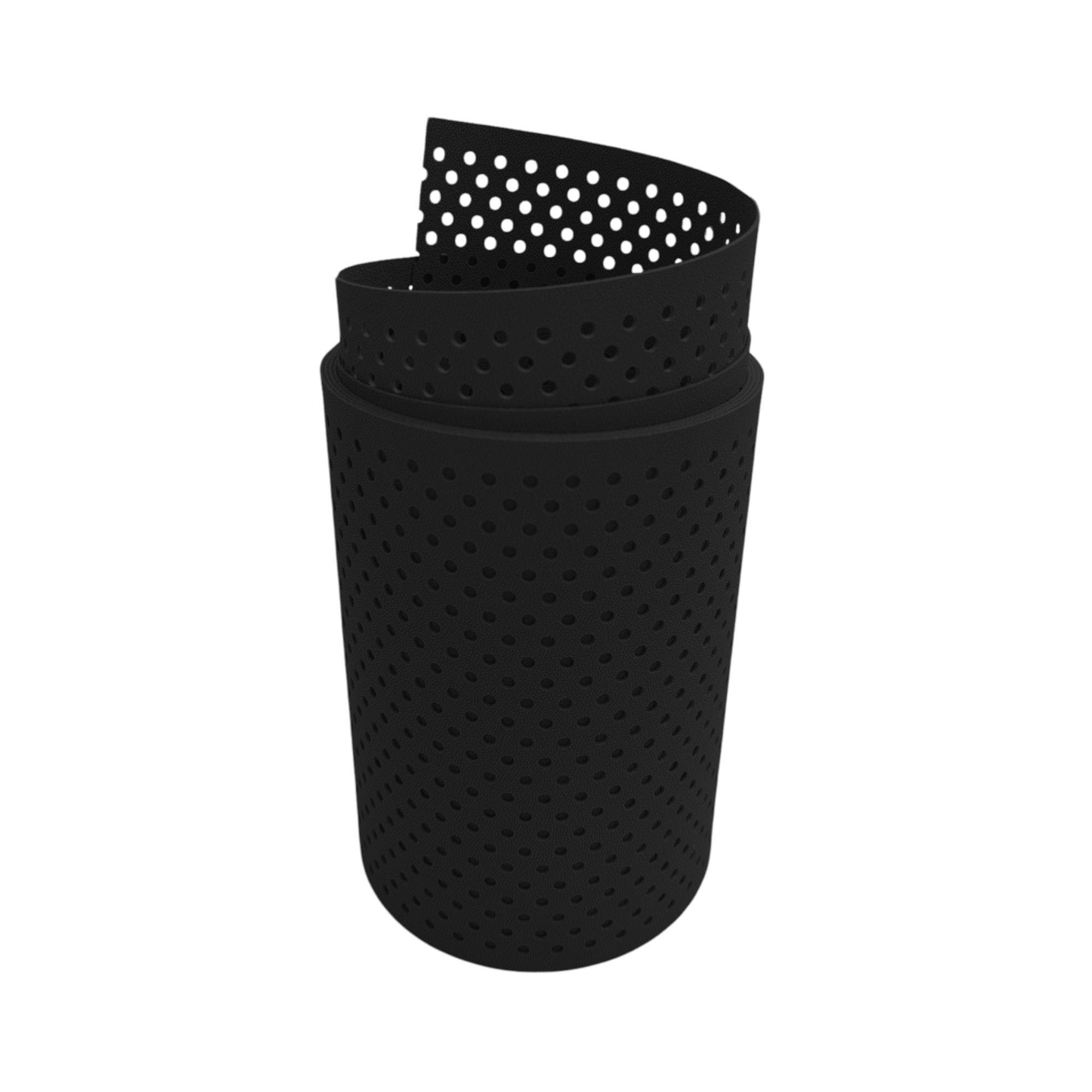 SICHTSCHUTZSTREIFEN PP Premium Gelocht 15 Prozent Streifen Tiefschwarz 2,55m - Schwarz, Kunststoff (255/19cm) - ZAUN|ZU