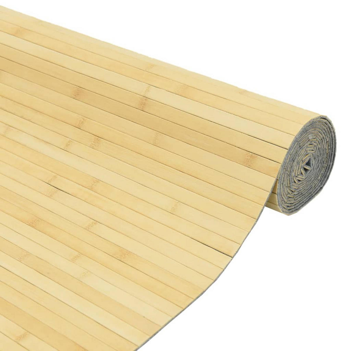 PARAVENT Hell Natur Breite 400 Cm Höhe 165 Cm Bambus - Beige, Holz (0.2/165/400cm) - vidaXL