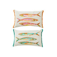 KISSEN SARDINEN Multi - Multicolor, Textil (30/50cm) - J-Line