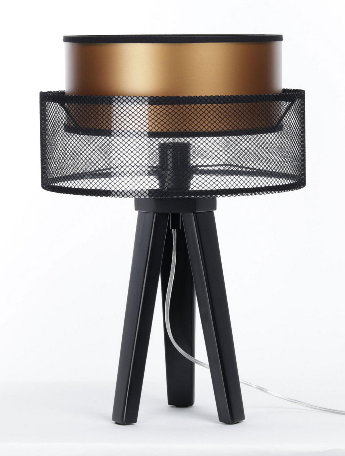 TISCHLAMPE Schwarz 30/45 cm - Braun, Kunststoff (30/0.7/45cm) - ONZENO