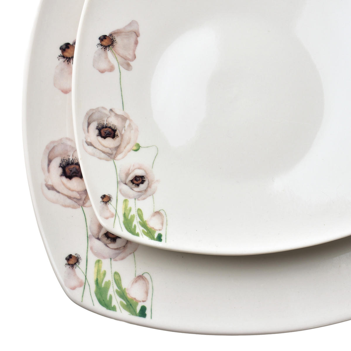 JÍDELNÍ SADA, porcelán, bronzová - hnědá, keramika (30/20/30cm) - Mondex