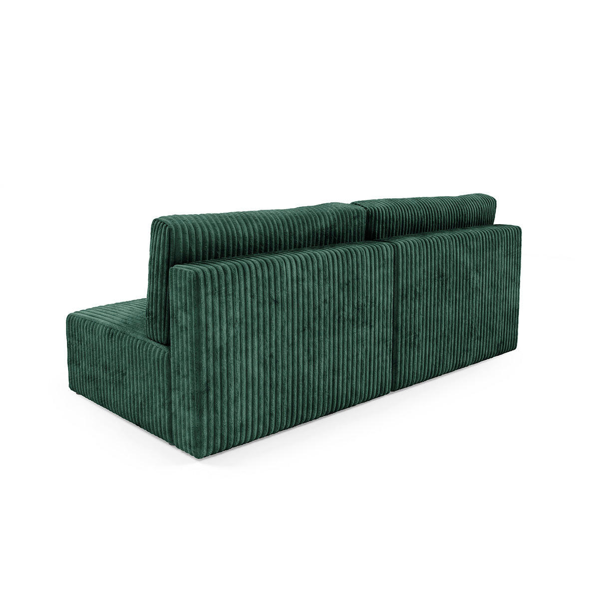 SOFA Angela 3 Sitzplätze Tannengrün - Grün, Holz (216/86/102cm) - Petits-meubles