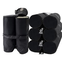 PAVILLON Fuss Gewichte 4er Set 26x13x46cm - Schwarz, Textil (26/46/13cm) - QUICK STAR
