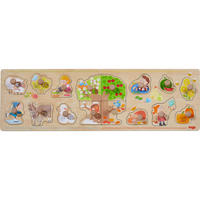 GREIFPUZZLE 4 Jahreszeiten, ab 12 Monaten - Multicolor, Naturmaterialien (17/4/25cm) - Haba
