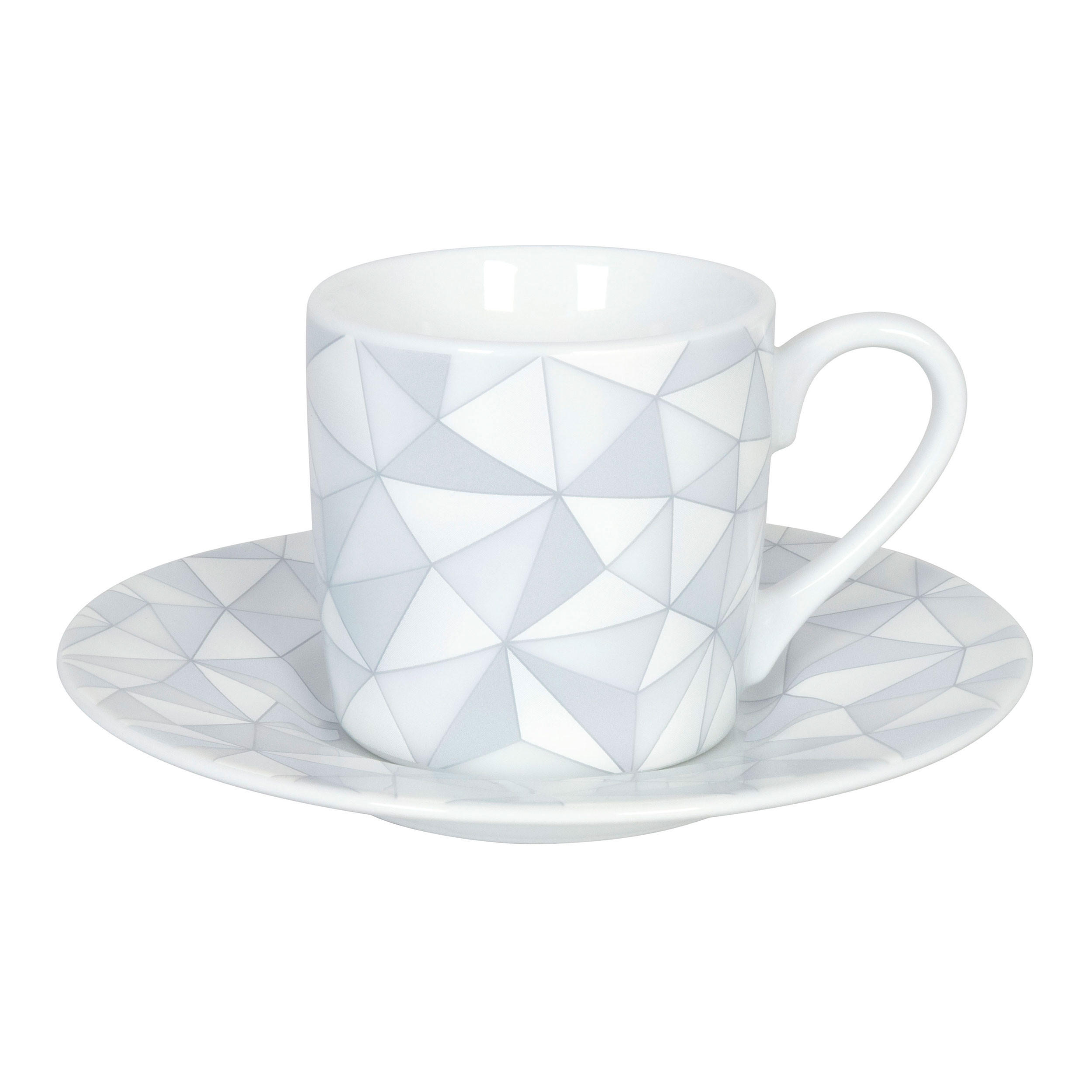 ESPRESSOTASSE mit Untertasse Shades of grey - Naturfarben, Keramik (0.09L) - Könitz