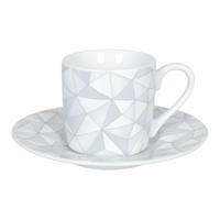 ESPRESSOTASSE mit Untertasse Shades of grey - Naturfarben, Keramik (0.09L) - Könitz