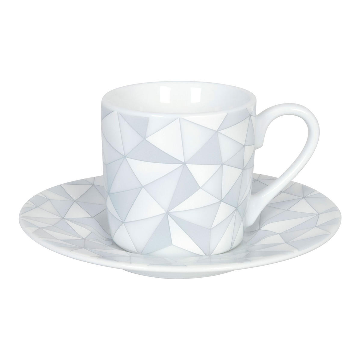 ESPRESSOTASSE mit Untertasse Shades of grey - Naturfarben, Keramik (0.09L) - Könitz