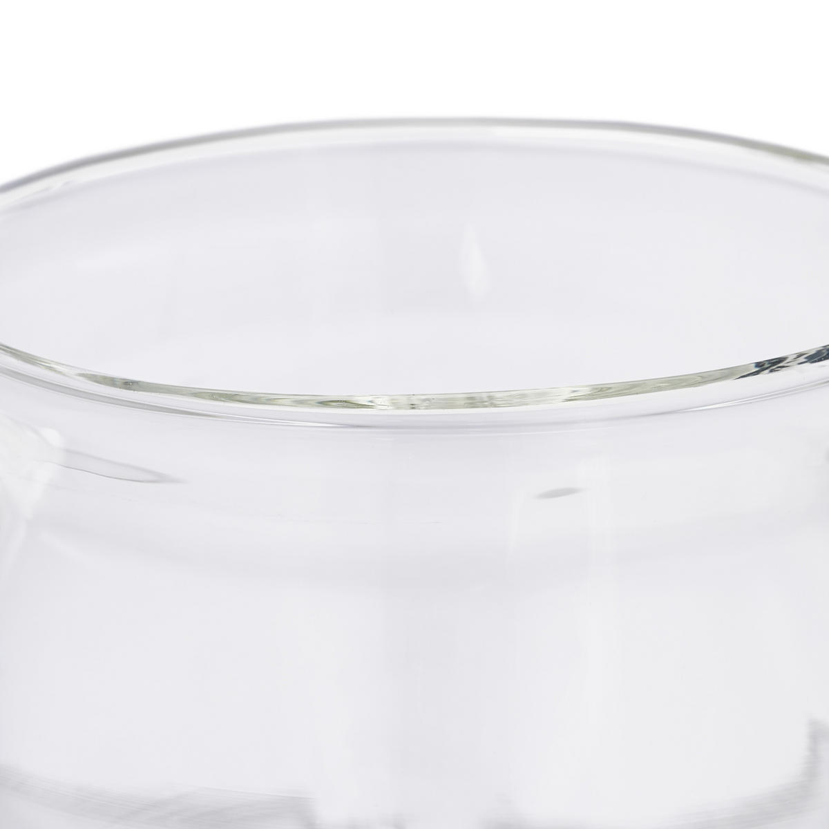 3xDOPPELWANDIGE Gläser - Transparent, Glas - Relaxdays