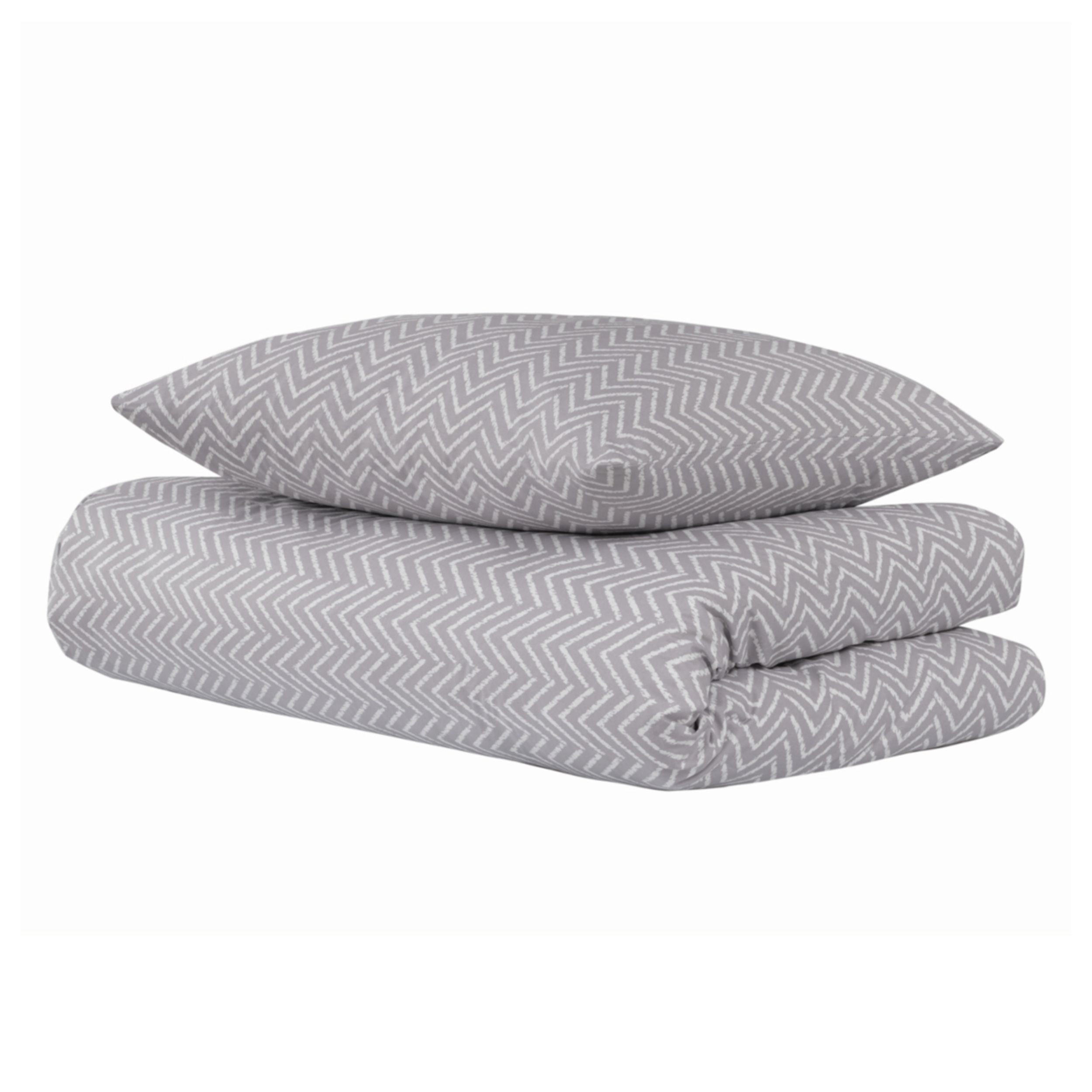 BETTWÄSCHESET Grebur - Renforcé - 2-teilig - 155 x 220 cm - Hellgrau - Hellgrau, Textil (155/220cm) - Uncover by Schiesser