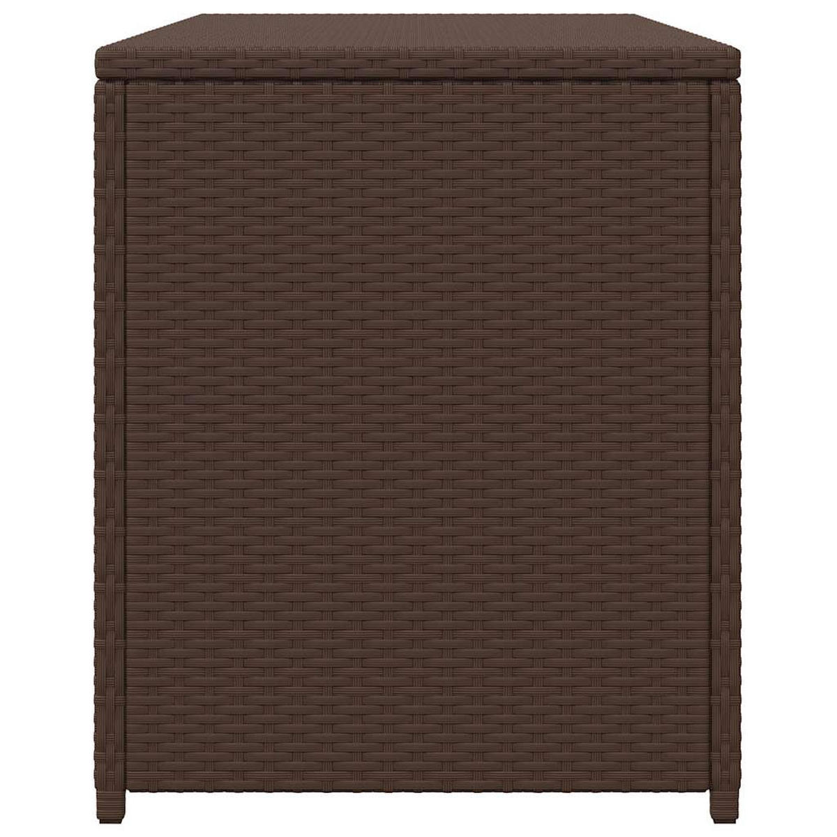 GARTEN-AUFLAGENBOX Braun 120/50/60 Cm Poly Rattan - Braun, Kunststoff (50/60/120cm) - vidaXL