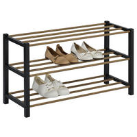 SCHUHREGAL WATERFORD - Schwarz, Metall (80/45/29cm) - IDIMEX