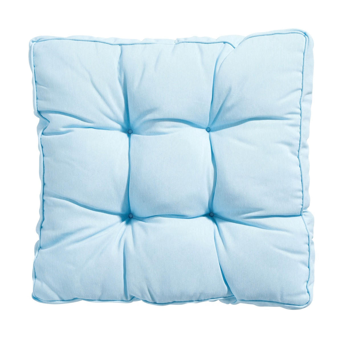 SITZKISSEN Panama 47/47 cm 4er-Set - Hellblau, Textil (47/8/47cm) - Madison
