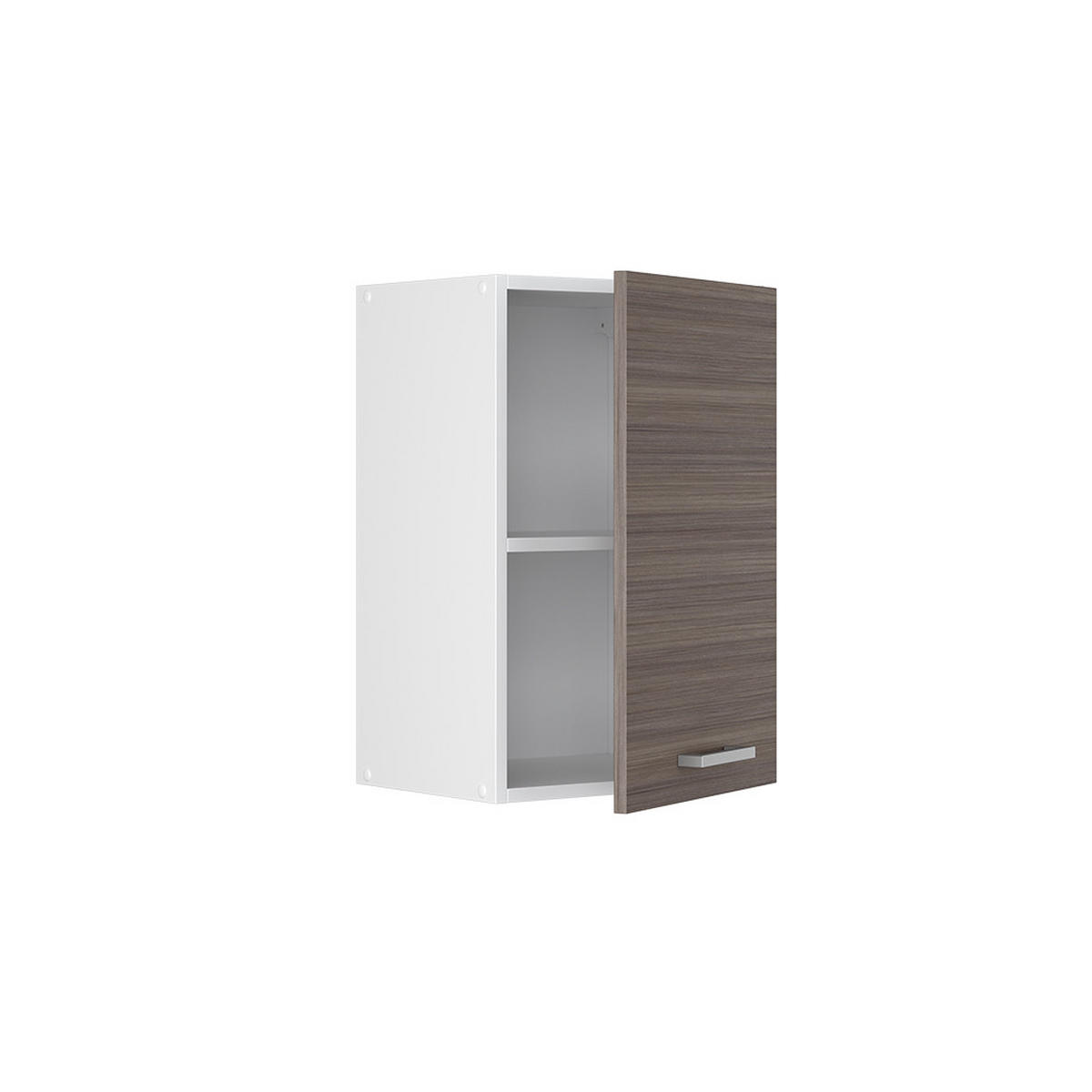 HÄNGESCHRANK R-Line Grau 40 cm - Weiß/Braun, Holzwerkstoff (40/60/31cm) - Vicco