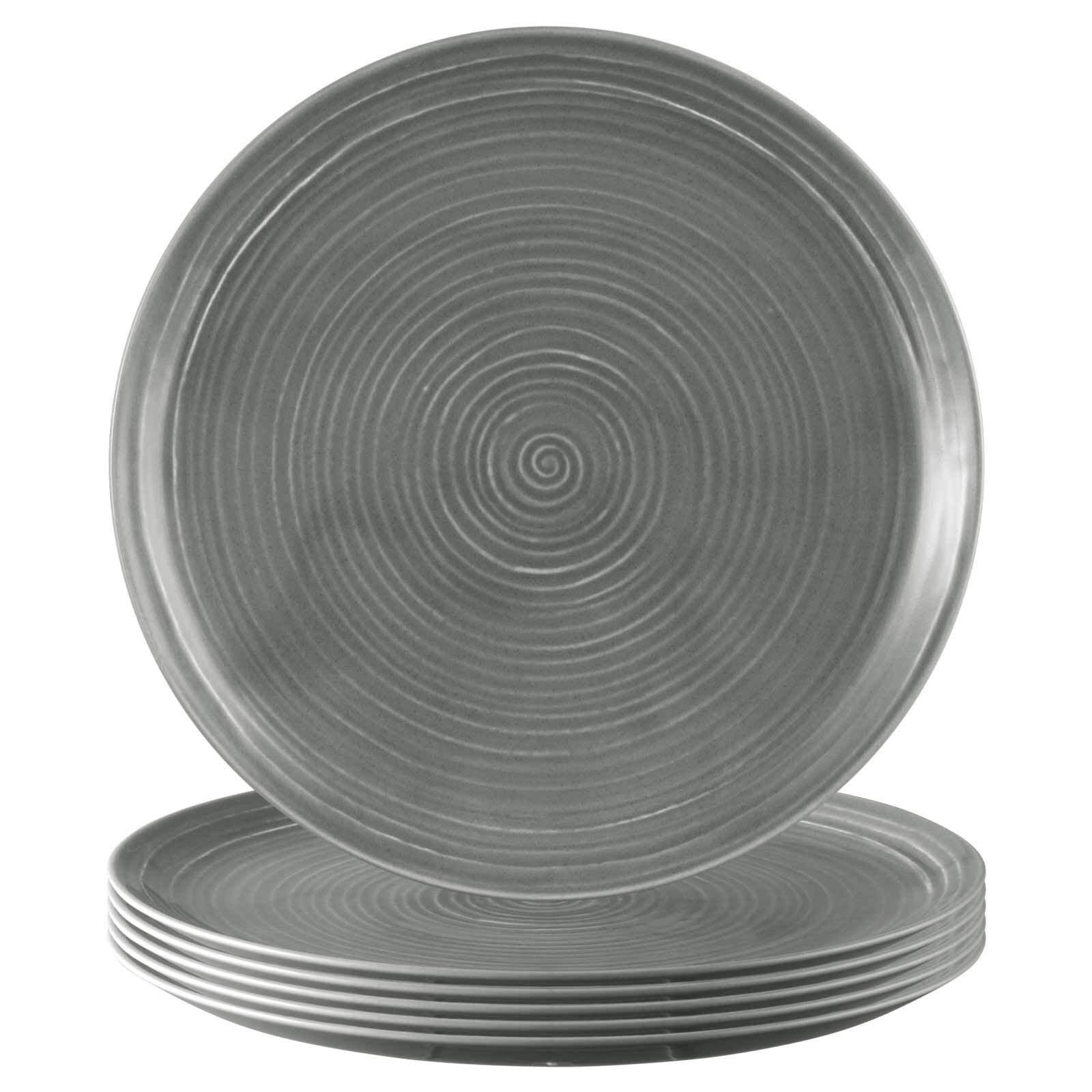 SPEISETELLER Terra Perlgrau ø 27,5 cm 6er Set - Grau, Keramik (27.8cm) - Seltmann Weiden