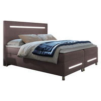 BOXBETT Enter LED - Rosa, Holz (140/200cm) - MIRJAN24