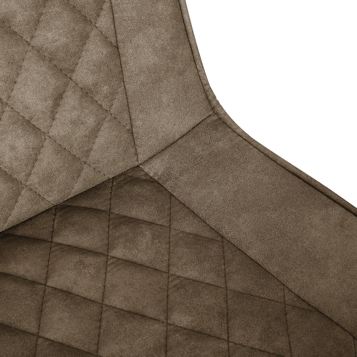 BARSTUHL - Metall, 2er-Set - Beige/Grau, Textil (51/95/52cm) - home24