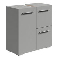 WASCHBECKENUNTERSCHRANK Mars Grau Matt - 60 x 30 x 60 cm - Hellgrau, Holz (60/60/30cm) - Badplaats