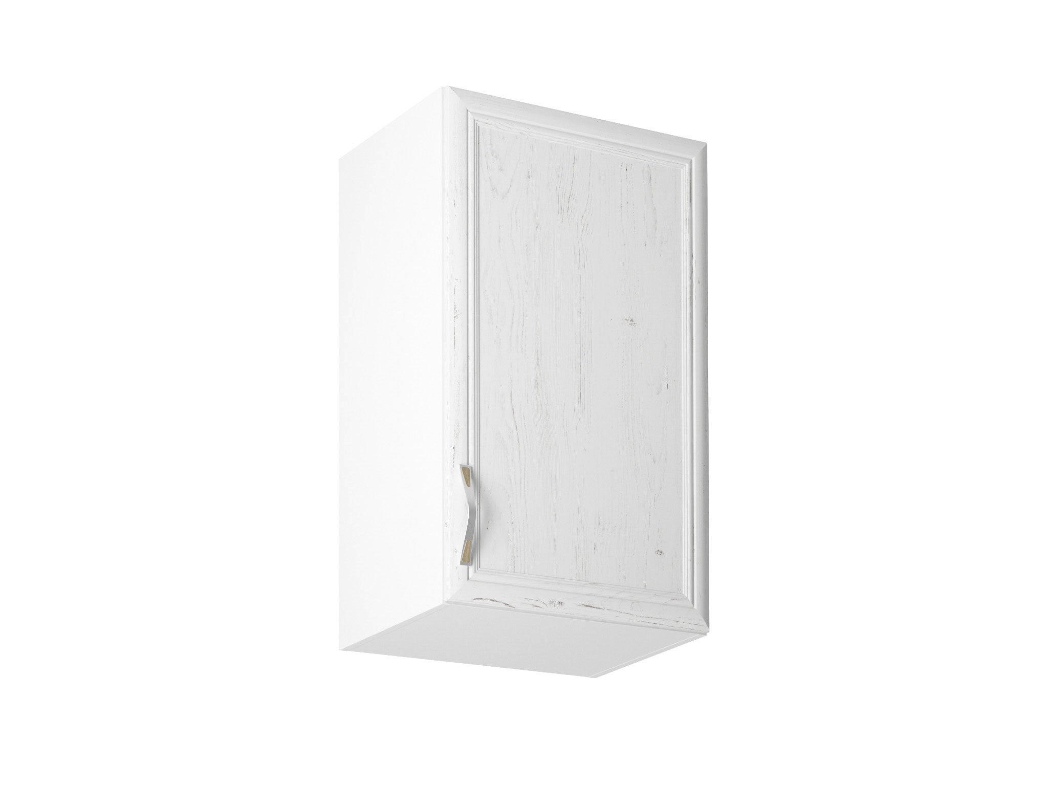 Royal24_Markt Hängeschrank Weiß, Creme 45x72x32 cm