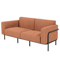 2-SITZER OUTDOOR-SOFA - Rosa, Textil/Metall (182/76/88cm) - home24