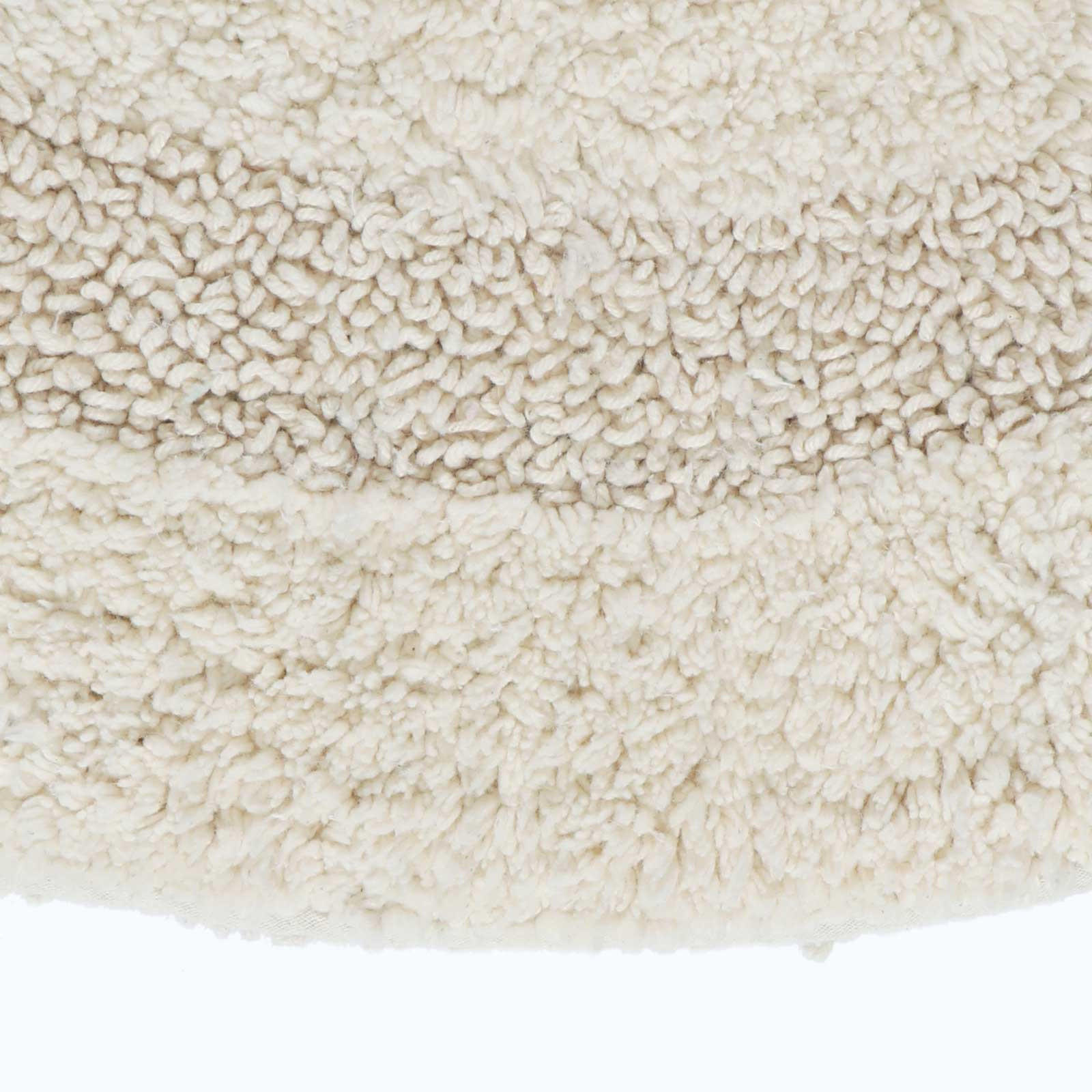 BADEMATTE 80 cm rund, 100% Baumwolle, wendbar - Creme, Textil (80/80cm) - Homescapes