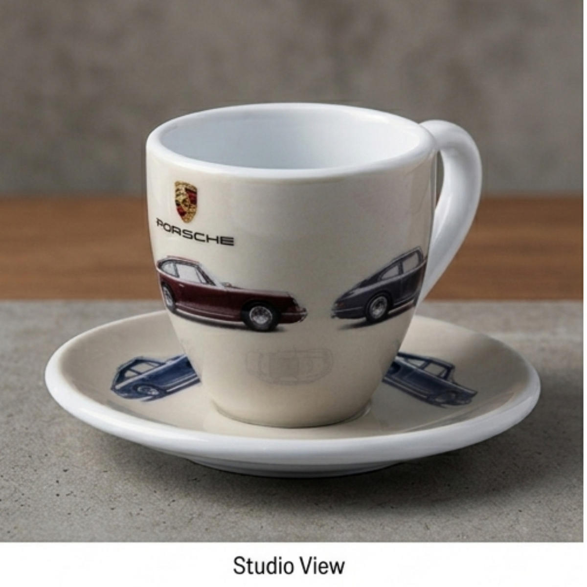 ESPRESSOTASSE 1963 Porzellan Set mit Untertasse - Creme/Weiß, Keramik (0.08L) - Porsche