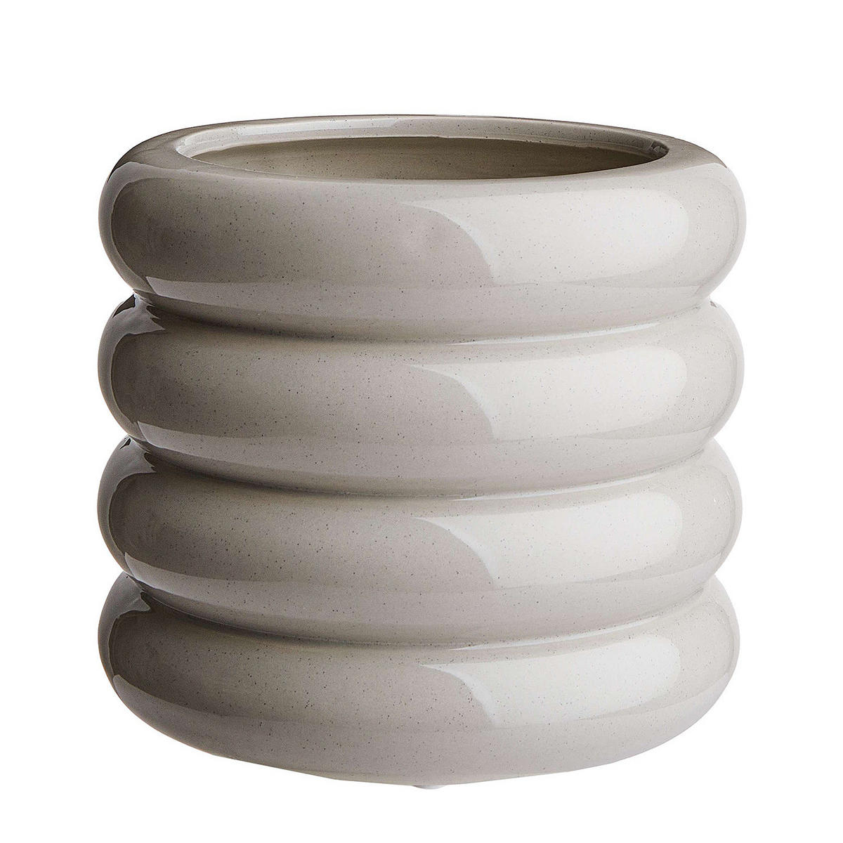 BLUMENTOPF Hoop - Grau, Keramik (13cm) - Butlers