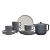 KAFFEESERVICE MIT KANNE Jasper grau 13er Set - Grau, Keramik (1/1/1cm) - Ritzenhoff Breker