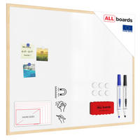 WHITEBOARD Magnetisch mit Naturholzrahmen 100x80cm - Weiß, Metall (100/80/1.5cm) - ALLboards