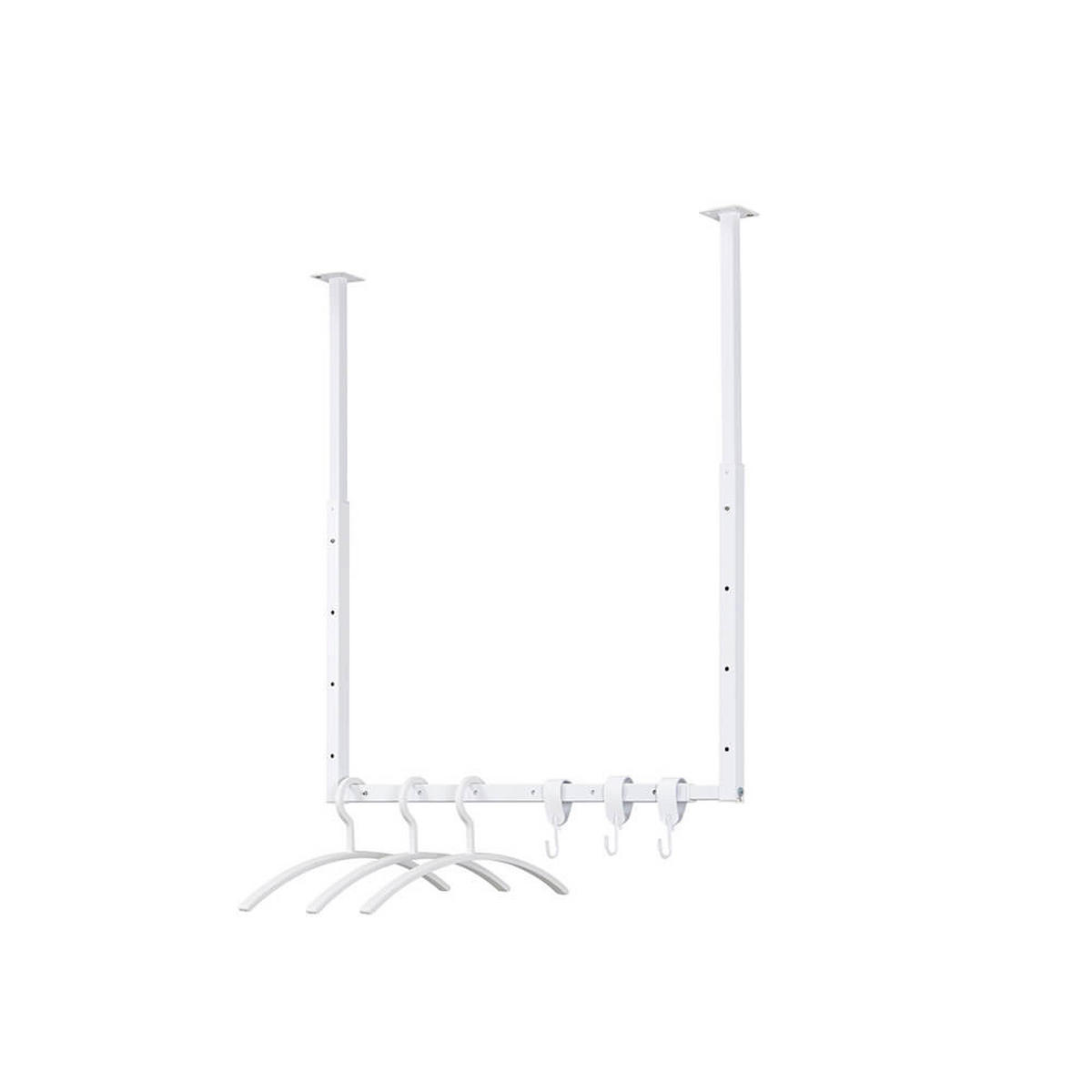 GARDEROBE SWAY - Weiß - Weiß, Kunststoff (3/80/120cm) - Home Deluxe
