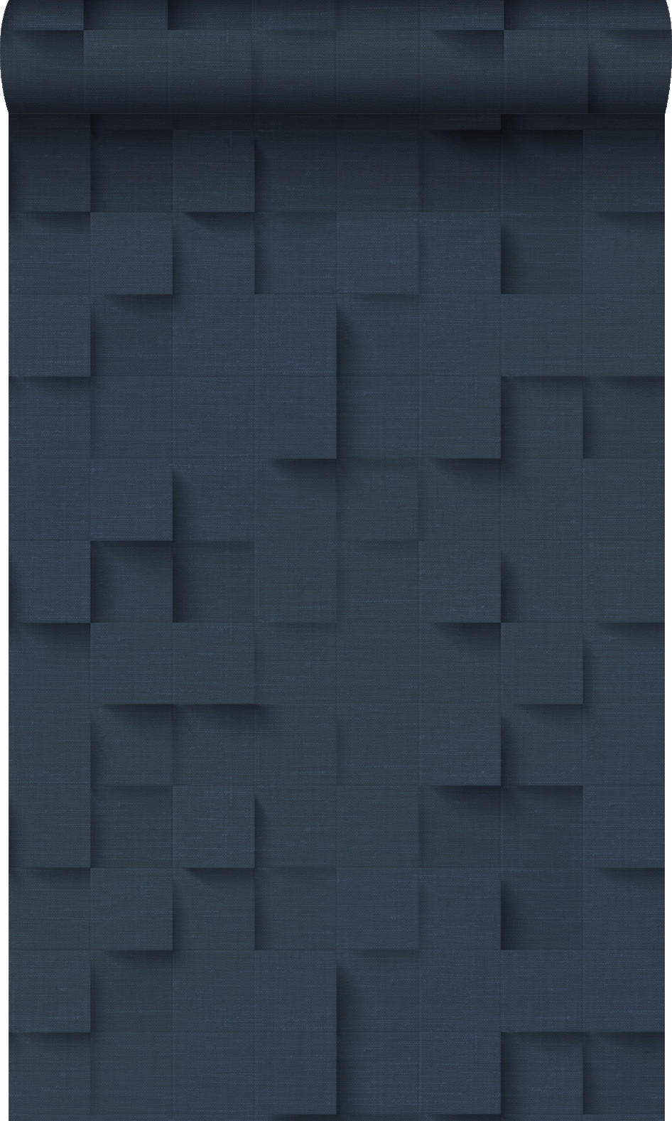 TAPETE 3D-Würfel 50 x 900 cm - Blau, Papier (50/900cm) - Origin Wallcoverings