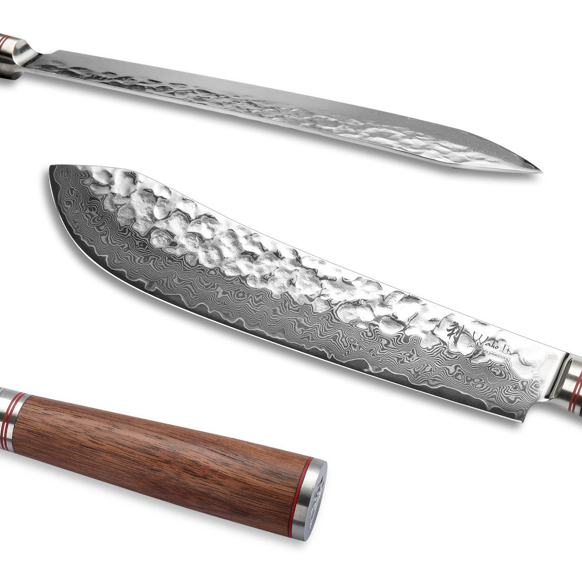 BLOCKMESSER 30,5 cm - Nussbaumfarben, Holz/Metall (44cm) - Wakoli