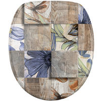 WC Sitz mit Absenkautomatik Livia - Braun, Holzwerkstoff (38/6/47cm) - Sanilo