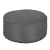 AUFBLASBARER Hocker - Anthrazit, Kunststoff/Textil (56/26/56cm) - Relaxdays