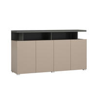 SIDEBOARD Opio Taupe und Anthrazit - Beige, Holzwerkstoff (152.5/84/40cm) - Petits-meubles