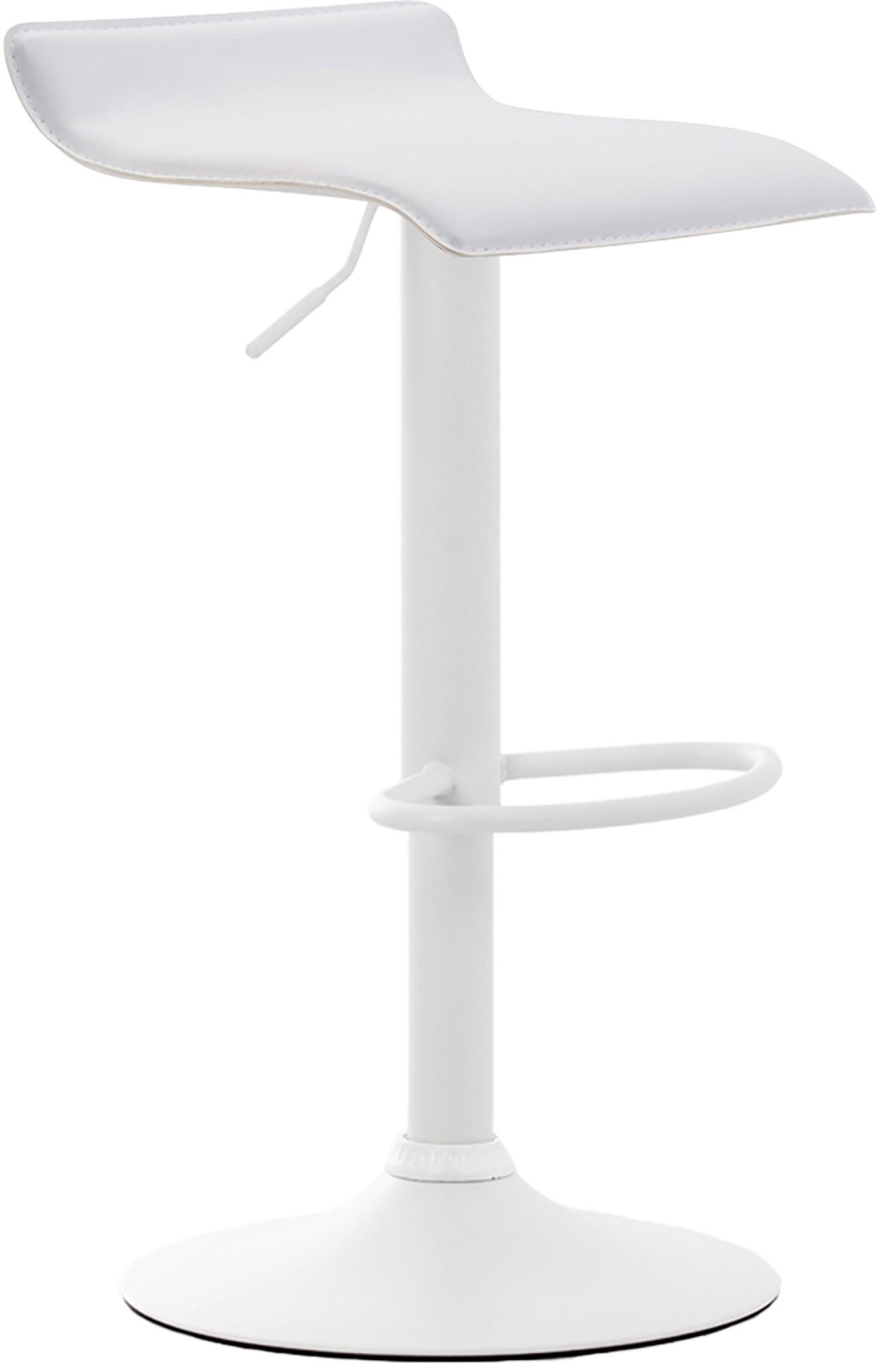 furnicato Barhocker Weiß 36x63x39 cm
