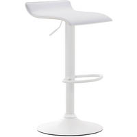 BARHOCKER Dyn V2 63-84x36x39 cm weiß - Weiß, Leder (36/63/39cm) - furnicato