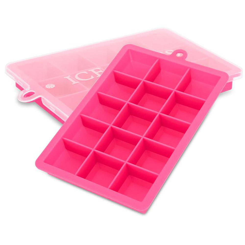EISWÜRFELFORM 2er Set - Rosa, Kunststoff (13/2.5/18cm) - Intirilife