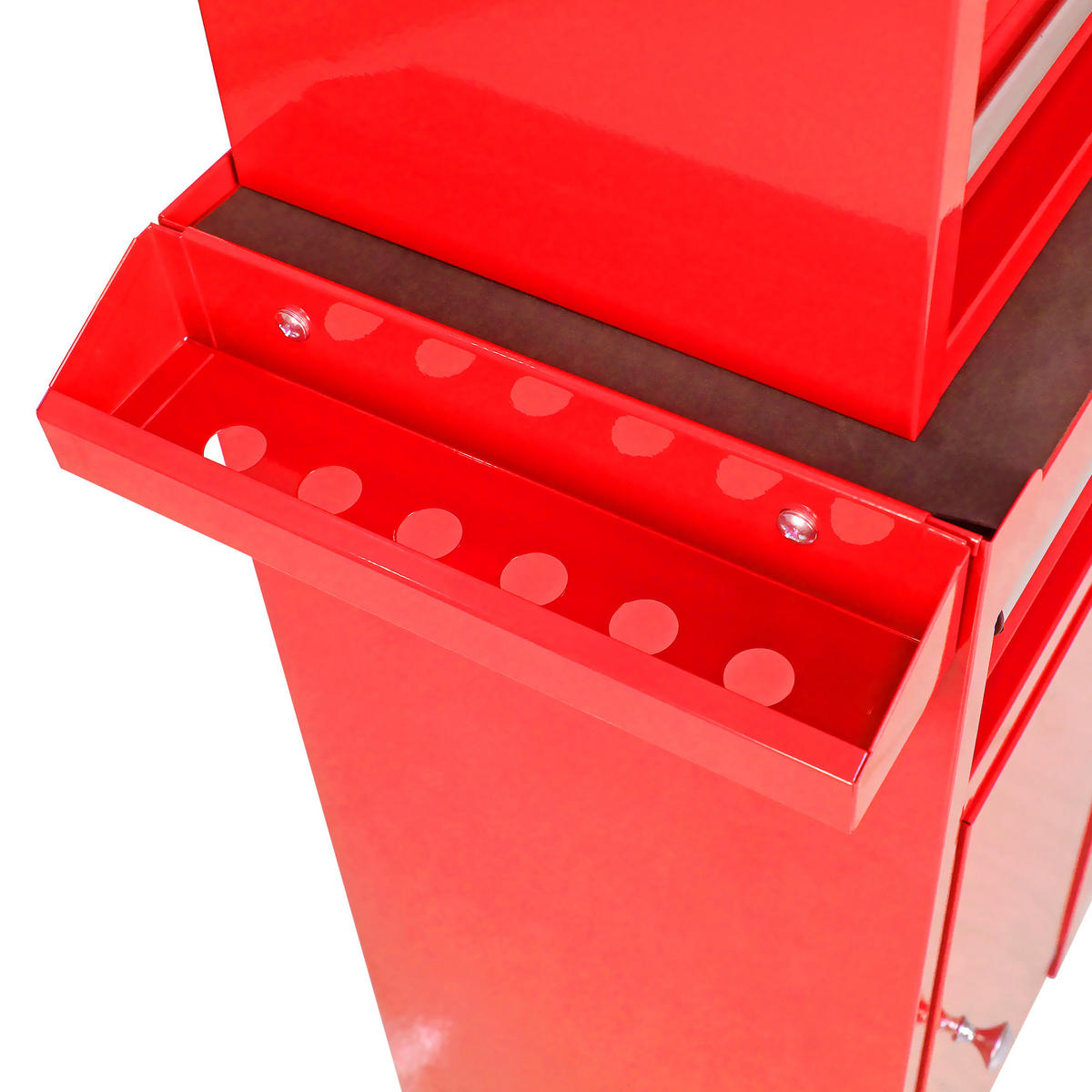 KOMBINATIONSKOFFER – mit 5 Schubladen (rot) - Rot, Metall (28/102/58.5cm) - DCA