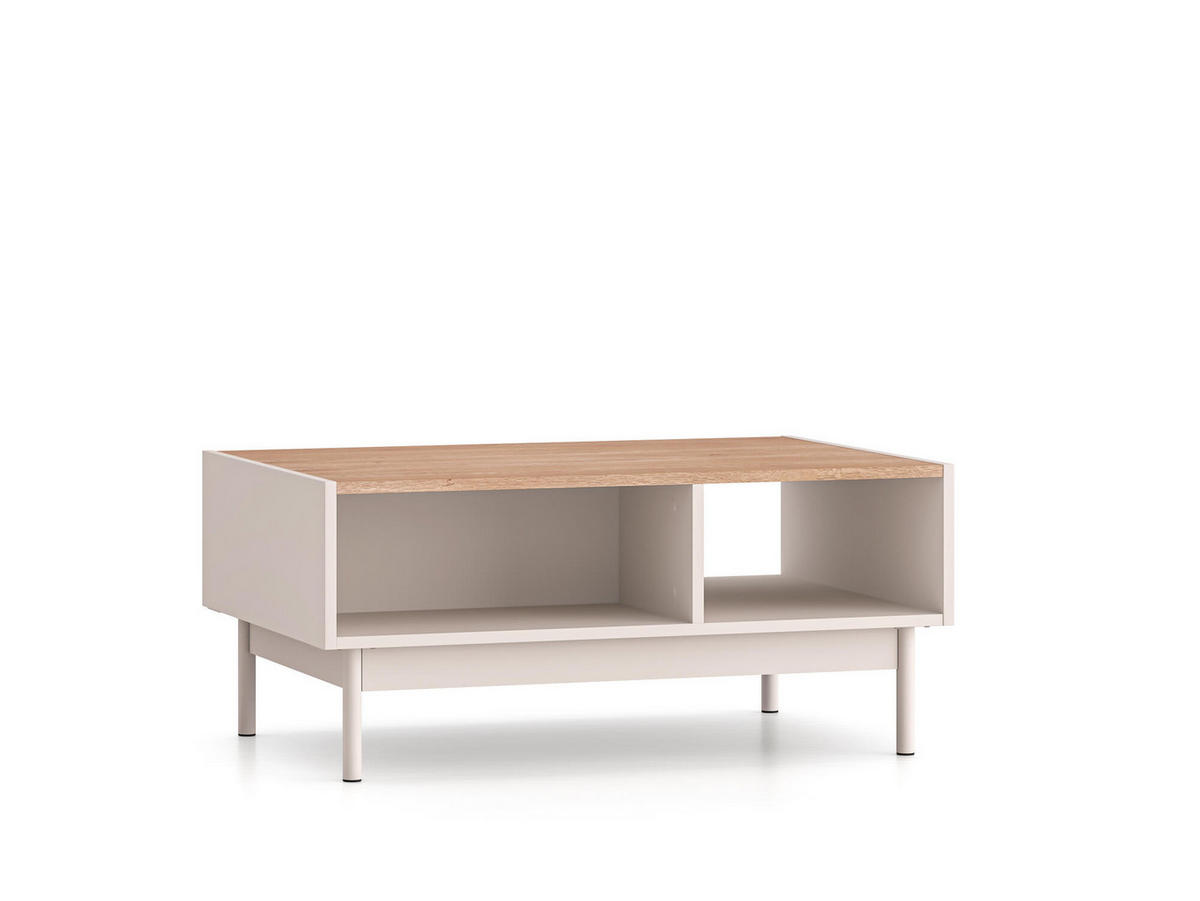 COUCHTISCH DUNEA Beige 90x60x40 cm - Beige, Holzwerkstoff (60/90/40cm) - FURNLUX