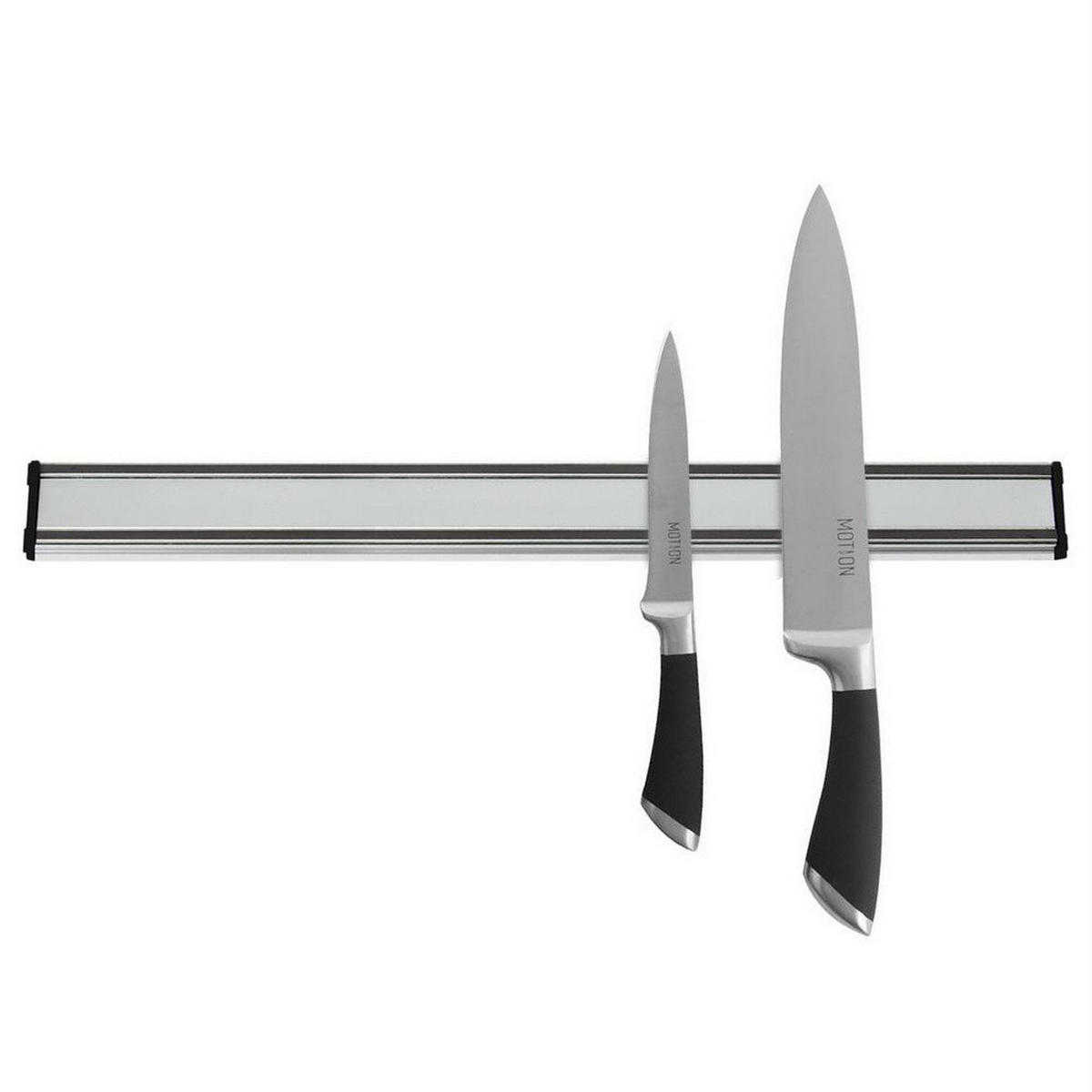 MESSERLEISTE magnetisch 47,5 cm Silber - Silberfarben, Metall (4.5/2/47.5cm) - Orion 