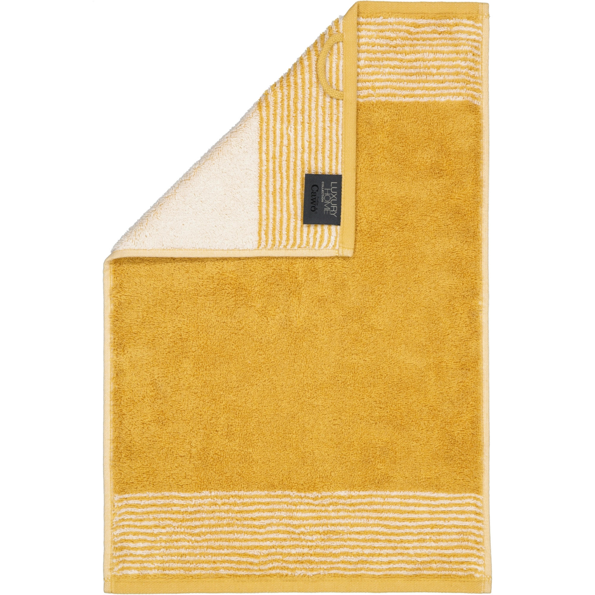 GÄSTETUCH LUXURY HOME TWO-TONE 590 GOLD - 53 - Gelb, Textil (30/50cm) - Cawoe