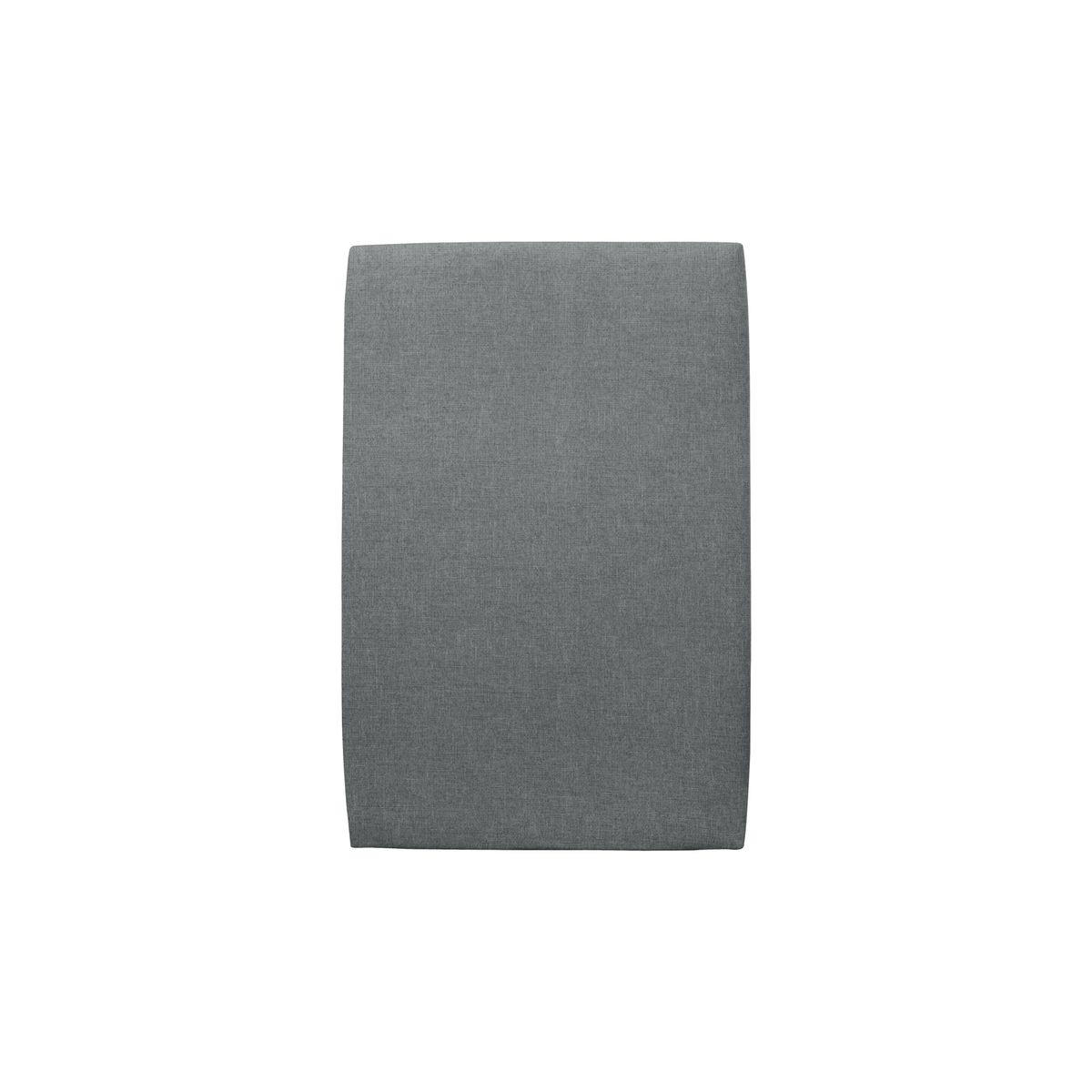 KOPFTEIL gepolstertes – Anthrazitgrauer Stoff - 90 cm - Anthrazit/Beige, Karton/Holz (90/120/10cm) - Sommeil de Plomb