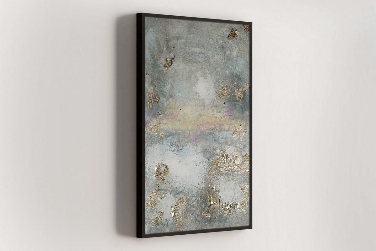 OLEJOMAĽBA 80/120 cm, Zvieratá - sivá, drevo/textil (80/120cm) - KUNSTLOFT