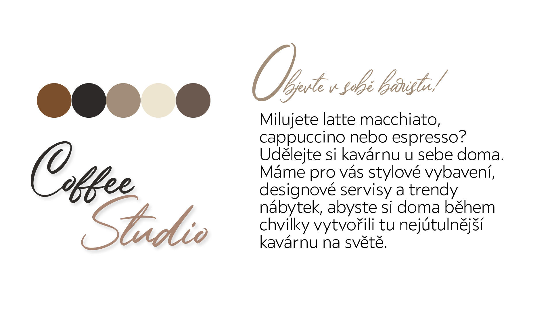 Text o domácí kavárně